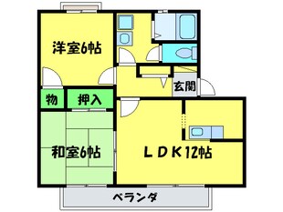 鍵田ハイツの物件間取画像